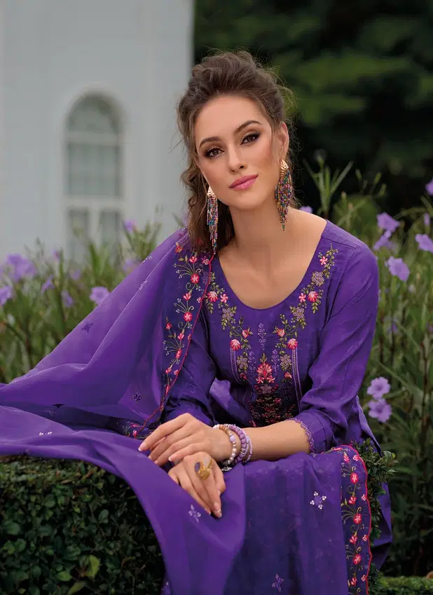 Miraan Vol 3 By Lily Lali Jacquard Readymade Suits Suppliers In India